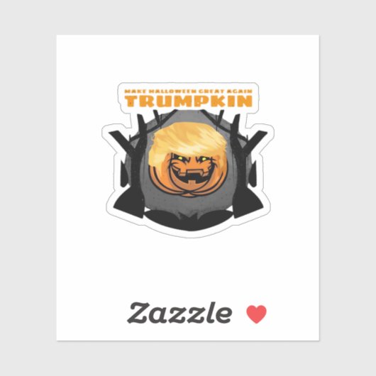 Trumpkin, macht Halloween wieder klassisch Aufkleber (Blatt)