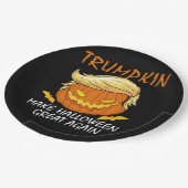 Trumpkin macht Halloween wieder klassisch - Funn Pappteller (Schrägansicht)