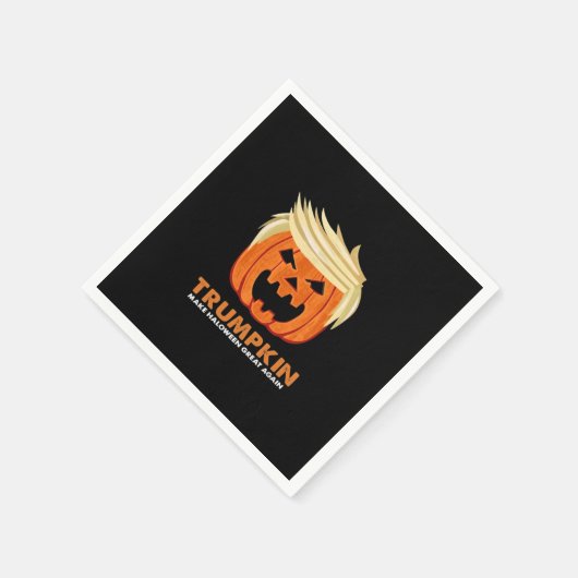 Trumpkin macht Halloween wieder klassisch - Limi Serviette (Ecke)