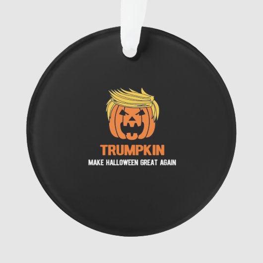Trumpkin macht Halloween wieder klassisch Ornament (Vorderseite)