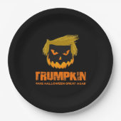 Trumpkin, macht Halloween wieder klassisch Pappteller (Vorderseite)