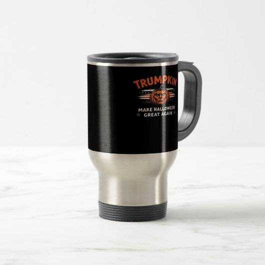 Trumpkin macht Halloween wieder klassisch Reisebecher (VorderseiteRechts)
