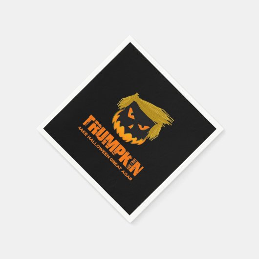 Trumpkin, macht Halloween wieder klassisch Serviette (Ecke)