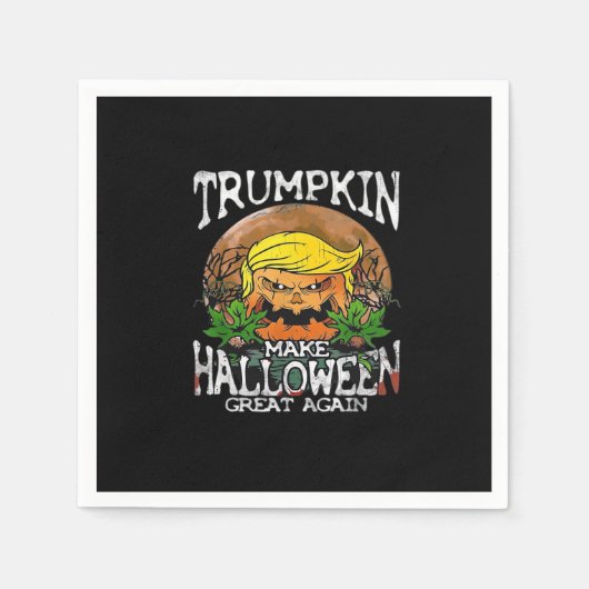Trumpkin macht Halloween wieder klassisch Serviette (Vorderseite)