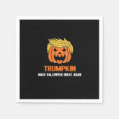 Trumpkin macht Halloween wieder klassisch Serviette (Vorderseite)