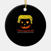 Trumpkin macht Halloween wieder klassisch - Slot Keramik Ornament (Vorne)