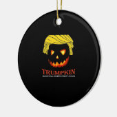 Trumpkin macht Halloween wieder klassisch - Slot Keramik Ornament (Links)