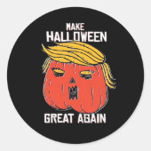 Trumpkin macht Halloween wieder klassisch - Spoo Runder Aufkleber (Vorderseite)