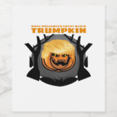 Trumpkin, macht Halloween wieder klassisch Weinetikett (Einzelnes Label)