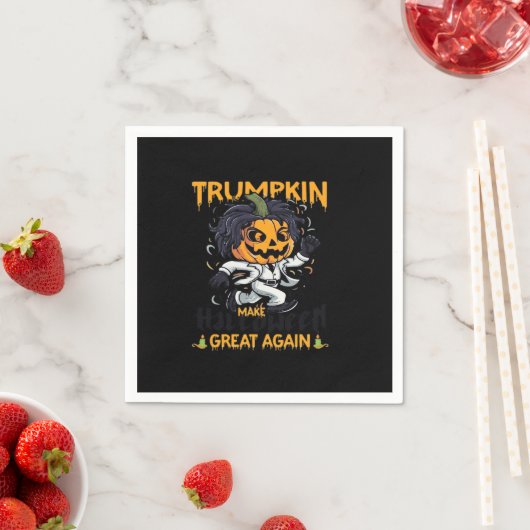 Trumpkin macht Halloween wieder zu Trumpkin-Kosten Serviette (Beispiel)