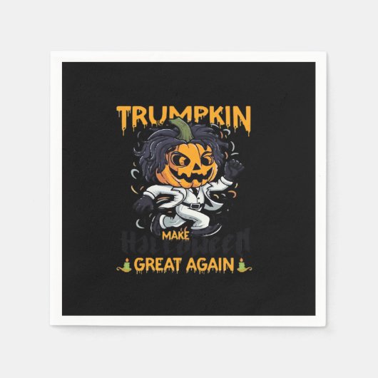 Trumpkin macht Halloween wieder zu Trumpkin-Kosten Serviette (Vorderseite)