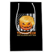 Trumpkin macht Halloween wieder zum Präsidenten Pu Mittlere Geschenktüte (Vorderseite)