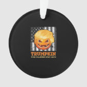 Trumpkin macht Halloween wieder zum Präsidenten Pu Ornament (Vorderseite)
