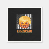 Trumpkin macht Halloween wieder zum Präsidenten Pu Serviette (Vorderseite)