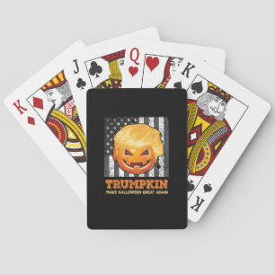 Trumpkin macht Halloween wieder zum Präsidenten Pu Spielkarten