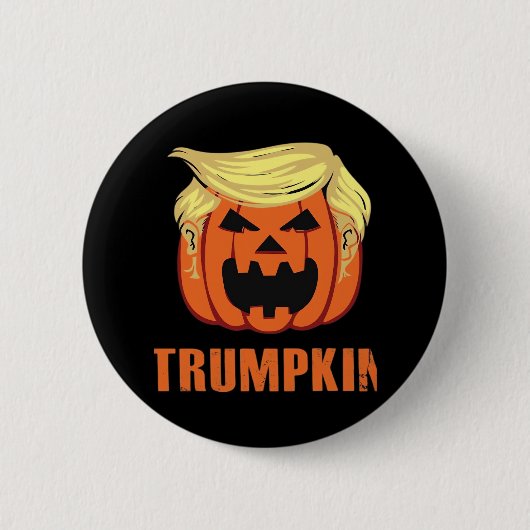 Trumpkin Make Halloween Button (Vorderseite)