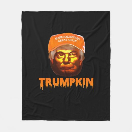 Trumpkin Make Halloween Great Again Sloth Fleecedecke (Vorderseite)