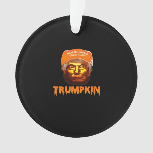 Trumpkin Make Halloween Great Again Sloth Ornament (Vorderseite)