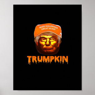 Trumpkin Make Halloween Great Again Sloth Poster