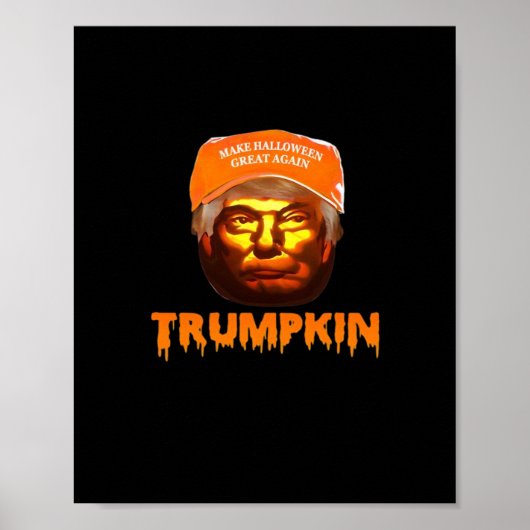 Trumpkin Make Halloween Great Again Sloth Poster (Vorne)