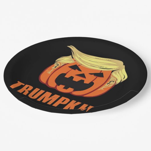Trumpkin Make Halloween Pappteller (Schrägansicht)