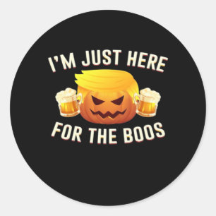 Trumpkin nur für das Boos Halloween-Kostüm Runder Aufkleber