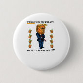 Trumpkin oder Leckerei Classic Button (Vorderseite)