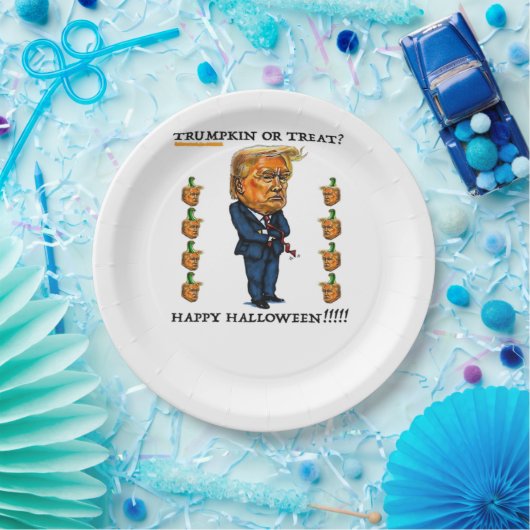 Trumpkin oder Leckerei Classic Pappteller (Party)