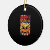 Trumpkin oder Leckerei Funny Halloween Trumpkin Keramik Ornament (Links)