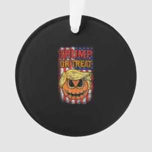 Trumpkin oder Leckerei Funny Halloween Trumpkin Ornament