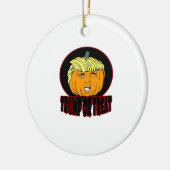 Trumpkin oder Leckerei Halloween Trumpkin Trick od Keramik Ornament (Links)