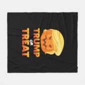 Trumpkin oder Leckerei Trumpkin Halloween-Kostüm Fleecedecke (Vorderseite (Horizontal))
