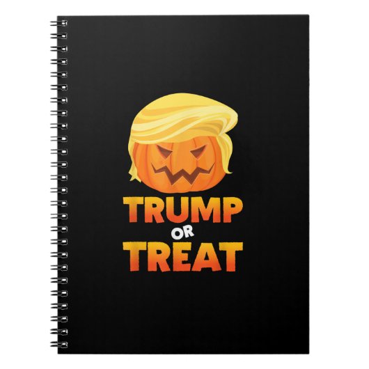 Trumpkin oder Leckerei Trumpkin Halloween-Kostüm Notizblock (Vorderseite)
