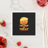 Trumpkin oder Leckerei Trumpkin Halloween-Kostüm Serviette (Beispiel)