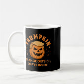 Trumpkin Orange Outside Empty Inside Funny Hallowe Kaffeetasse (Links)