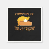 Trumpkin Pie Erntedank Serviette (Vorderseite)