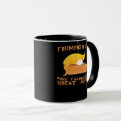 Trumpkin Pie Erntedank Tasse (VorderseiteRechts)