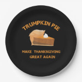 Trumpkin Pie Erntedank wieder groß machen Pappteller (Vorderseite)
