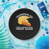 Trumpkin Pie Erntedank wieder groß machen, Türkei Pappteller (Party)