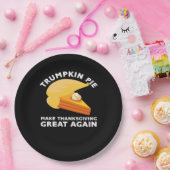 Trumpkin Pie Erntedank wieder groß machen, Türkei Pappteller (Party)