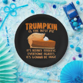 Trumpkin Pie Funny Design - Erntedank Party Hol Pappteller (Party)