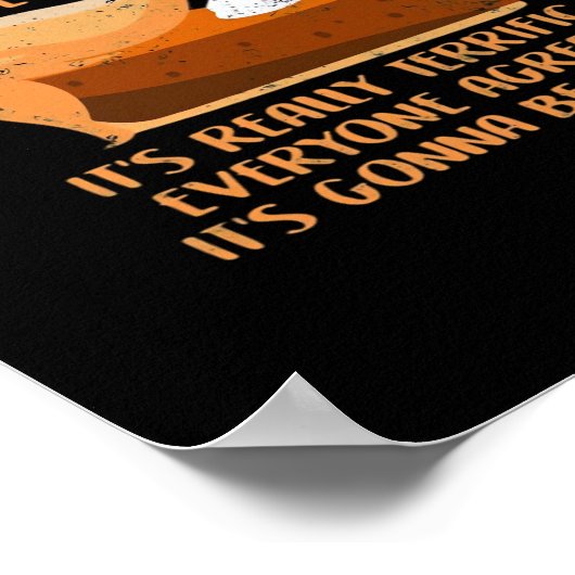 Trumpkin Pie Funny Design - Erntedank Party Hol Poster (Ecke)