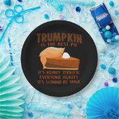 Trumpkin Pie Funny Erntedank Party Holiday Pappteller (Party)