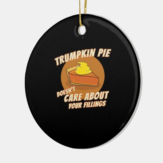 Trumpkin Pie Halloween wieder groß Trumpkin P Keramik Ornament (Links)