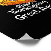 Trumpkin Pie macht Erntedank wieder groß Basebal Poster (Ecke)