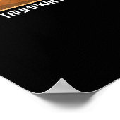 Trumpkin Pie Pumpkin Funny Erntedank Poster (Ecke)