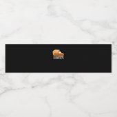 Trumpkin Pie Pumpkin Funny Erntedank Wasserflaschenetikett (Einzelnes Label)