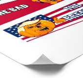 Trumpkin Präsident Halloween Poster (Ecke)