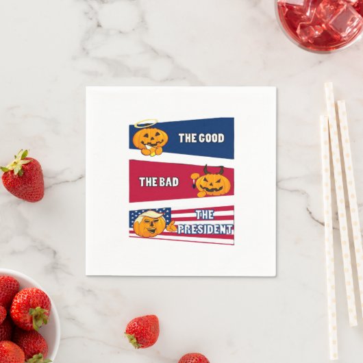 Trumpkin Präsident Halloween Serviette (Beispiel)