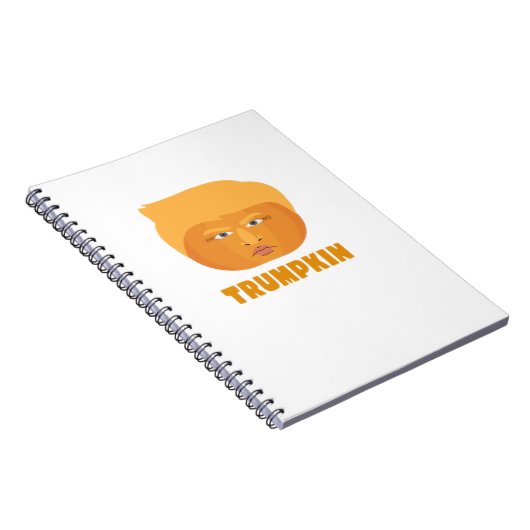 Trumpkin Pumpkin Funny Halloween Design Classic Notizblock (Rechte Seite)